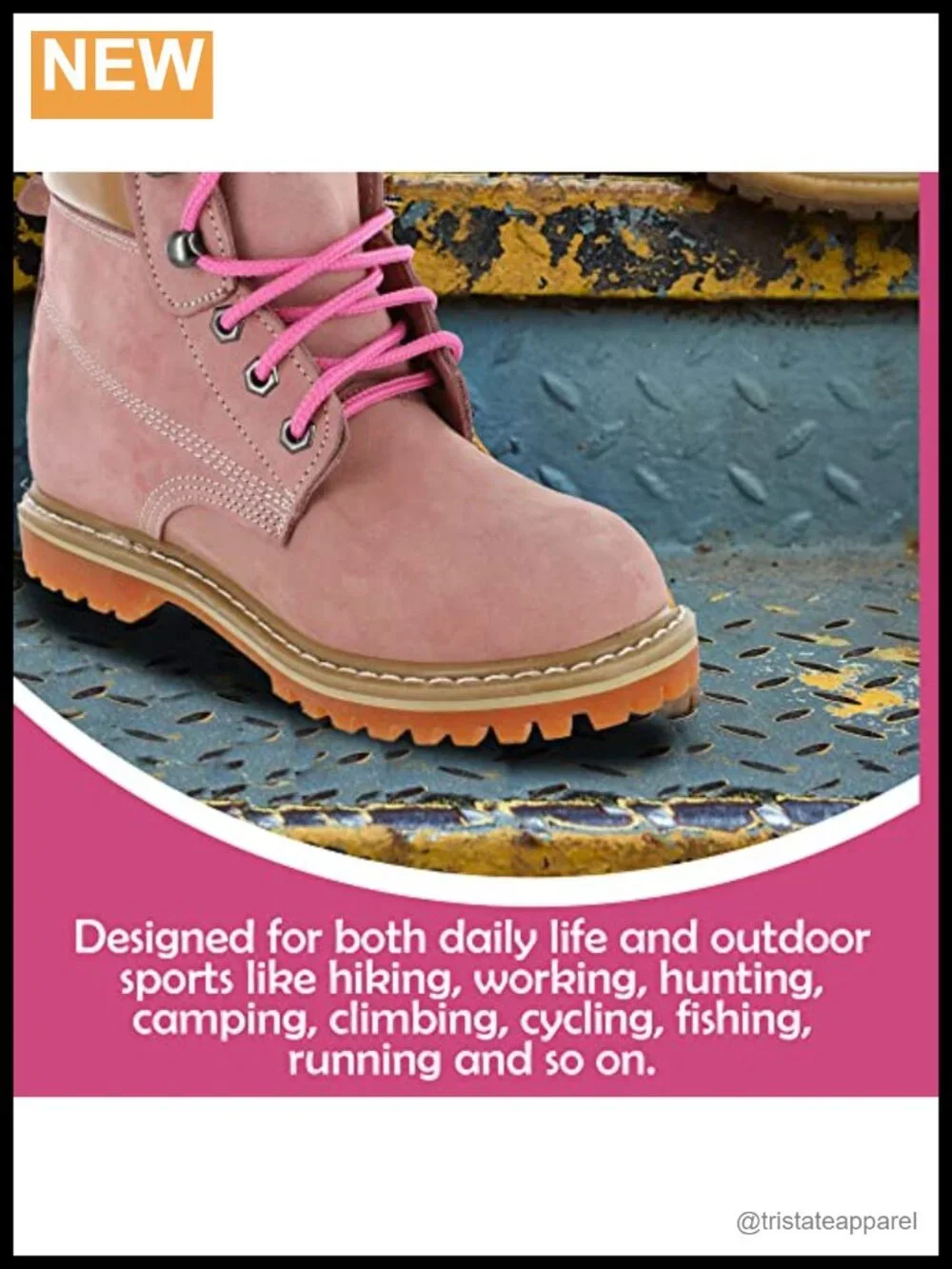 Safety Girl Women's Soft Toe Work Boots - Waterproof Nubuck Leather with Plaid